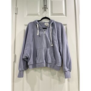 Madewell Lavender Zip-Up Hoodie